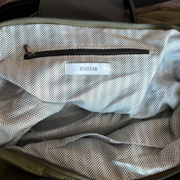 New Justfab olive green large tote - Picture 7 of 8